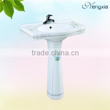 B60-1 porcelain washroom colored basin with fashion style