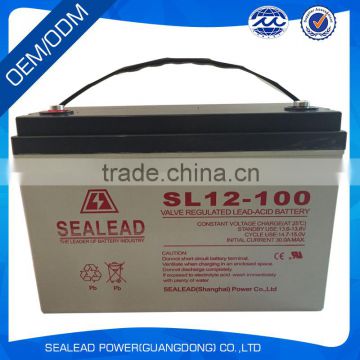 2016 new rechargeable UPS 12V 100Ah GEL battery