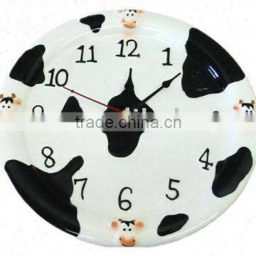 ceramic clock, ceramic wall clock