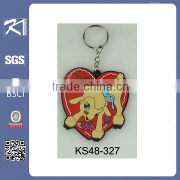 sheep figure Russian style rubber key ring 3d pvc keychain