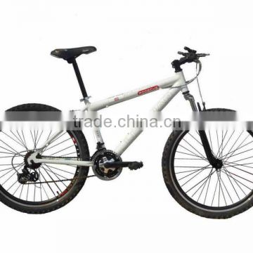 26" white V brake alloy MTB bike with shimano 21s
