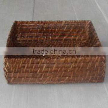 Bamboo woven square tray