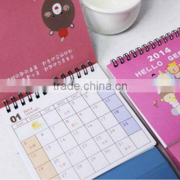 2014 hot sale business desk calendar table calendar