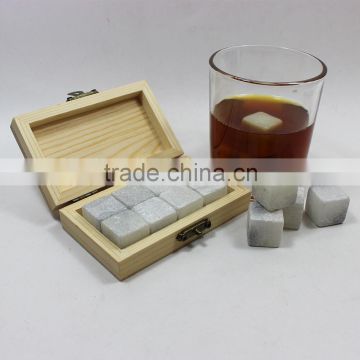 Wholesale non melting reusable OEM /ODM Dice Ice Cube stone