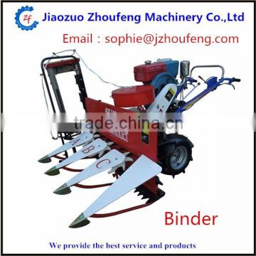 Small diesel engine wheat and rice reaper binder bunding machine