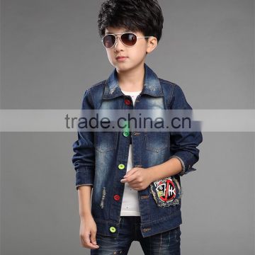 2015 newest denim shirt for boy in alibaba china