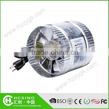 6 Inch 240CFM Hydroponics Duct Air Ventilation Booster Fan/Axial Flow Type Exhaust Duct Fan
