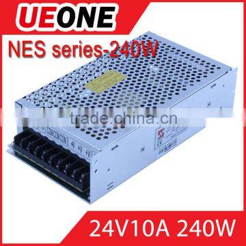 Hot sale 240w 24v 10a switching power supply CE factory price NES-240-24