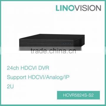 24CH Tribrid 720P-Pro 2U 4SATA HDCVI DVR, Support HDCVI/Analog/IP