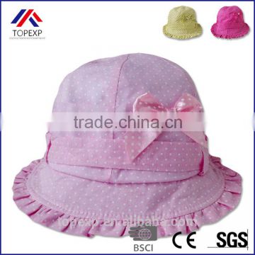 high quality hot sale custom bucket hat with string for children