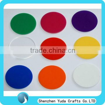 wholesale clear acrylic round disc color acrylic disc 2mm 3mm thick