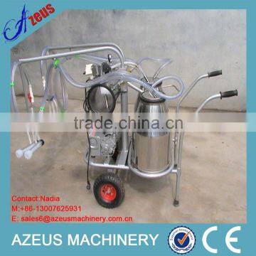 Dairy With Transparent Milk Bucket Vacuum Pump Portable Camel Milking Machine