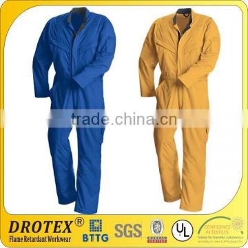 Fire resistant flame retardant cotton workwear coverall Inherently Flame Resistant and Anti-Static Coverall