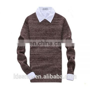 High fashion long sleeve knitwear in men's sweater