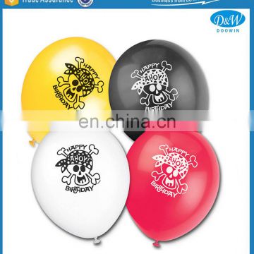 Happy Ahoy Birthday Printed Latex Balloon/Happy Pirate Birthday Balloon
