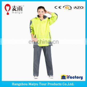 Maiyu good quality plastic rain cover gray pants