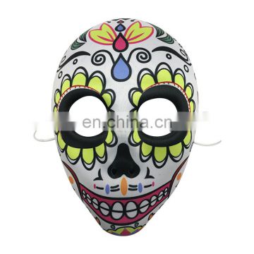 EVA Mask Covered with Fabric with Flower Decoration for Halloween, Carnival and Party