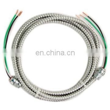UL certificate 600V copper 12AWG AC 90 BX cable