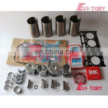 For Kubota V2203 engine rebuild kit Piston + ring cylinder liner gasket bearing