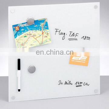 High quality clear glass magnetic writing board, office notice board design