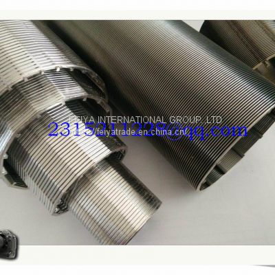 Water Bore Screens, Anti Corrosion Full Welding Johnson 0.02mm Slot Water Wire Screen For Oil Industry