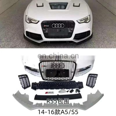 100% Fit complete car front bumper assembly and Rs5 Grille for Audi A5 B8 2013 2014 2015 2016