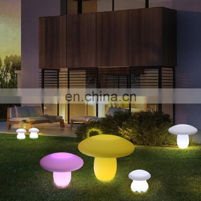 mushroom glowing OEM Factory Waterproof Outdoor Landscape Solar Garden Decorative led ball light stone lamp