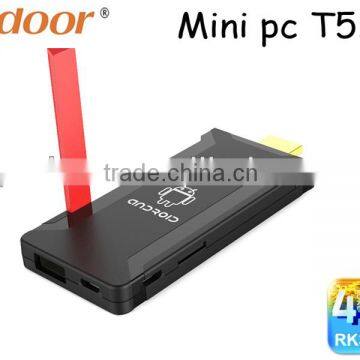 Podoor T518 mini pc Quad Core Android TV Dongle with External Antenna TV stick Wifi Display HDMI 1080P streaming media player