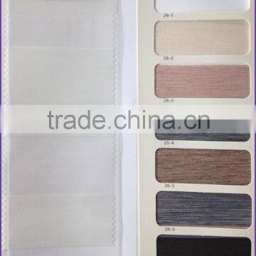 Horizontal High-density Manual Linen Zebra Blind For Custom