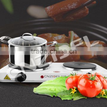 Portable Double Electric Hot Plate Cooker 2500W NEW Cnzidel