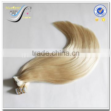 Wholesale Top Quality Fast Delivery Luxy Double Drawn Tape Hair Extensions European Virgin Human Hair