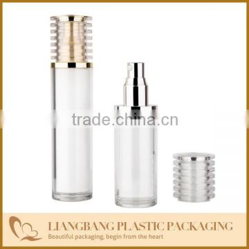 Acrylic airless bottle with screw
