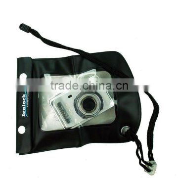 PVC waterproof camera pouch black for digital camera