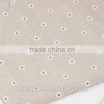P43A1208/55% Linen 45% Cotton printed fabric/soft handfeeling