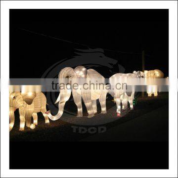 beautiful silk elephant lantern