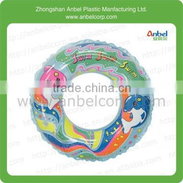 Anbel's 20 inches PVC plastic lively print inflatable swimming rings for kids