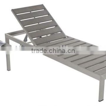 Brushed anodizing outdoor polywood sun lounger