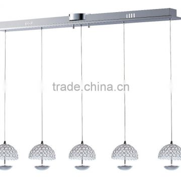 2015 new design contemporary crystal shade led falling light