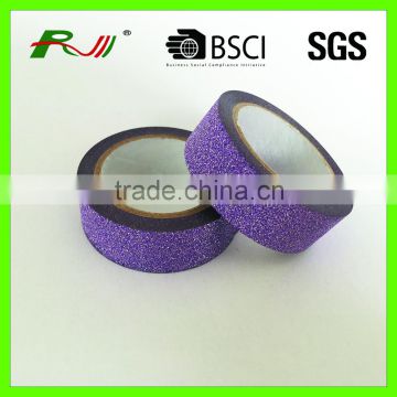 Hot selling PVC patterned colorful glitter tape with low price