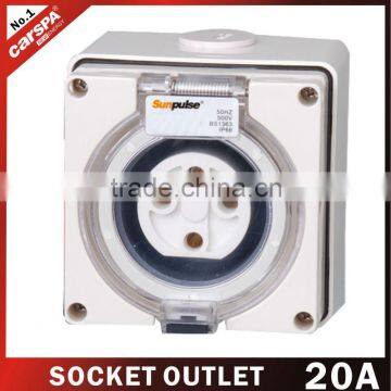 20A universal socket outlet with 1gang