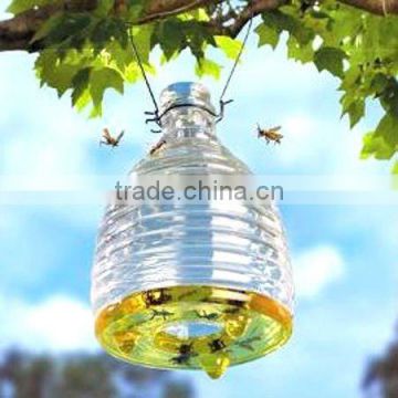Colored hanging glass fly catcher bottle fly catcher pest control