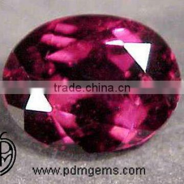 Rhodolite Semi Precious Gemstone Oval Cut For Diamond Pendant From Manufacturer/Wholesaler