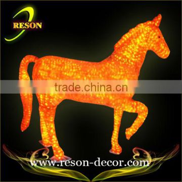 LED Acrylic sculpture lighted horse decorations