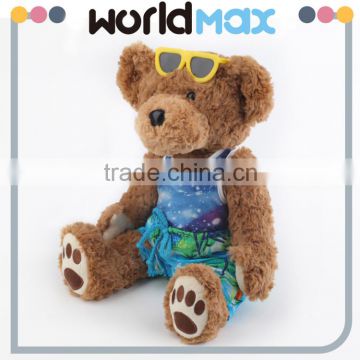 New Style Dissimilarity Custom Christmas Teddy Bear Stuffed Plush Toy