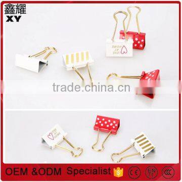 stationery and office supplies customer logo metal white binder clip