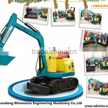2015 popular children's amusement excavator, mini electric excavator for kids