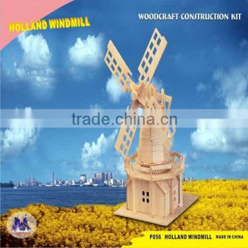Holland Windmill 3D Wooden Puzzle Fun Gift for Boy or Girl Ages 8 and Up New