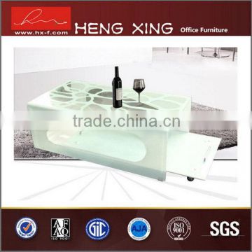 Top grade durability heated toughened glass office table