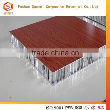 Interior wood panel for partition construction