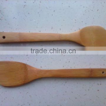 natural color oblique bamboo scoop with long handle hot sell
